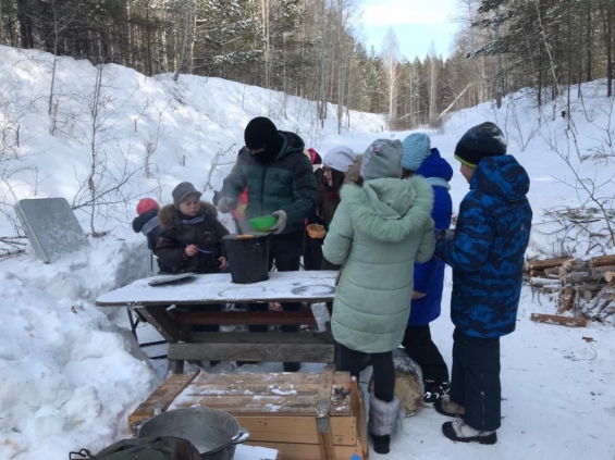 Школьники Ялуторовского района совершили двухдневный лыжный переход